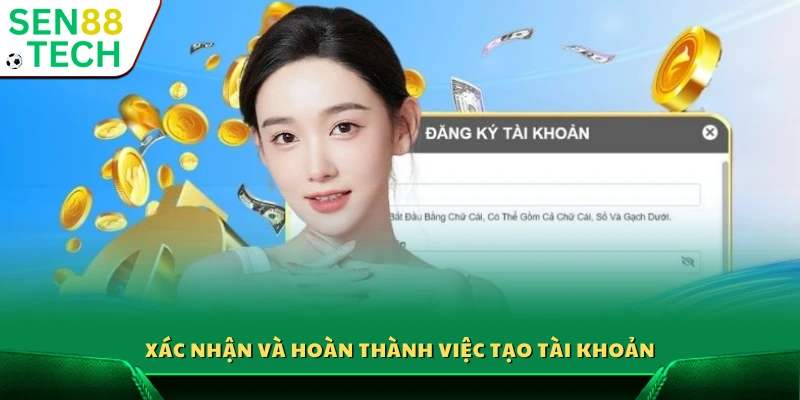 Đăng ký Sen88 – Tạo tài khoản nhanh chóng chỉ trong 3 phút 4 Bước 4: Hoàn tất quá trình đăng ký và kích hoạt tài khoản